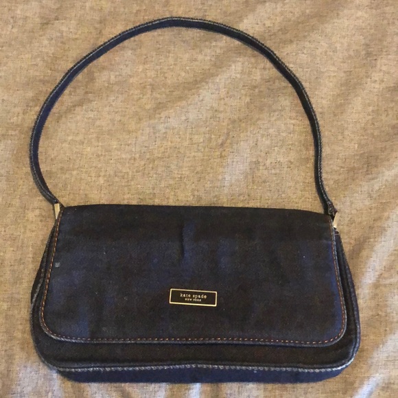 kate spade Bags Vintage Kate Spade Denim Shoulder Bag Clutch Poshmark